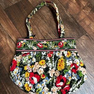 Vera Bradley Flower Purse in Black